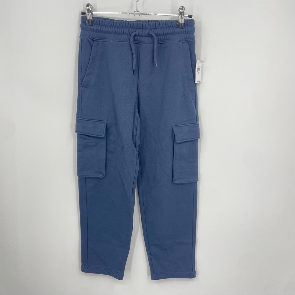 NWT Gap boys Cargo Joggers Pants Boys Size 8 vintage navy blue